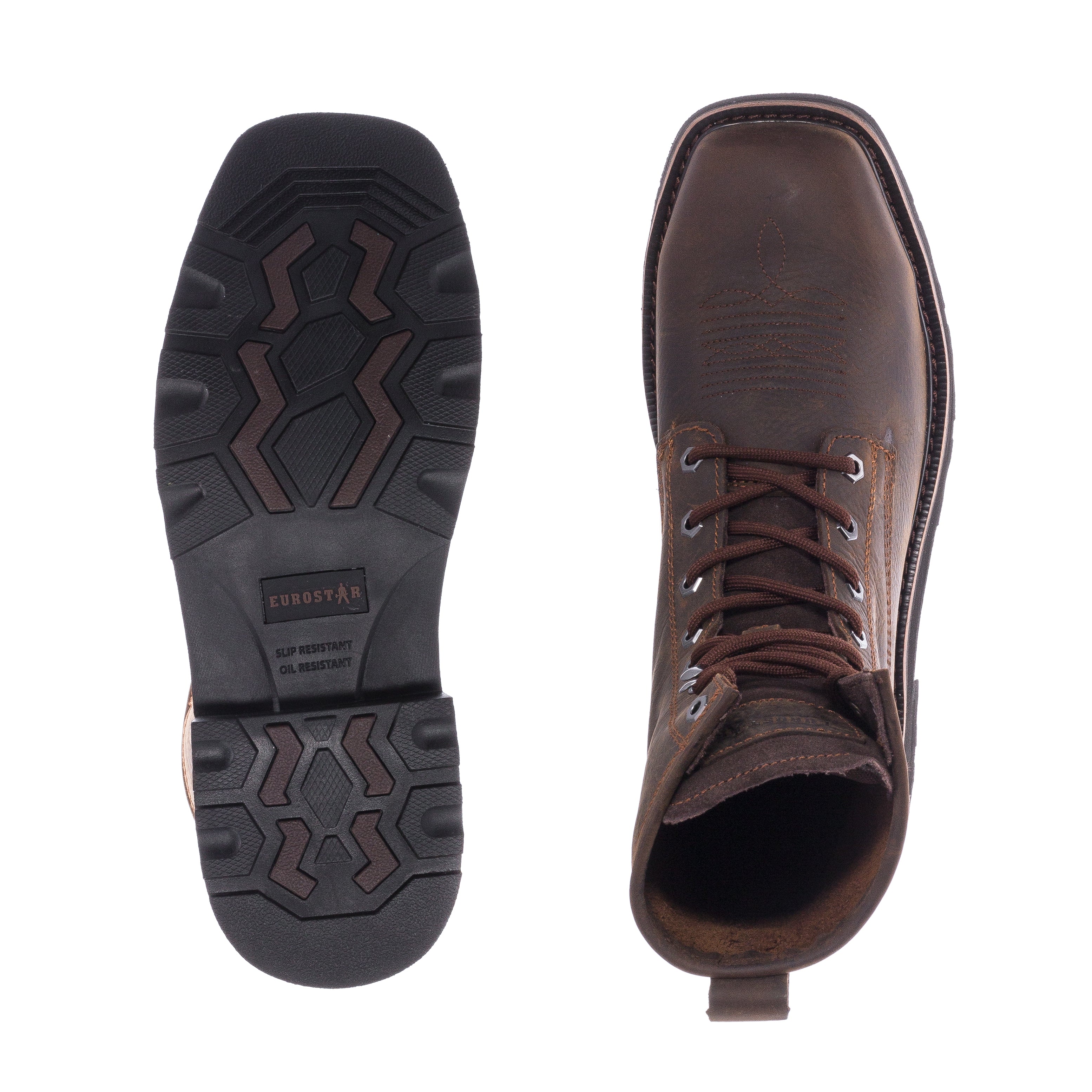 Eurostar Tuffy Square Lace Steel Toe | Men's | Dark Brown | ShopWSS Eurostar Tuffy Square Lace Steel Toe | Men's | Dark Brown | ShopWSS