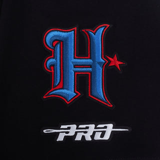 Houston Texans HT logo with 'PRO' label on black tee