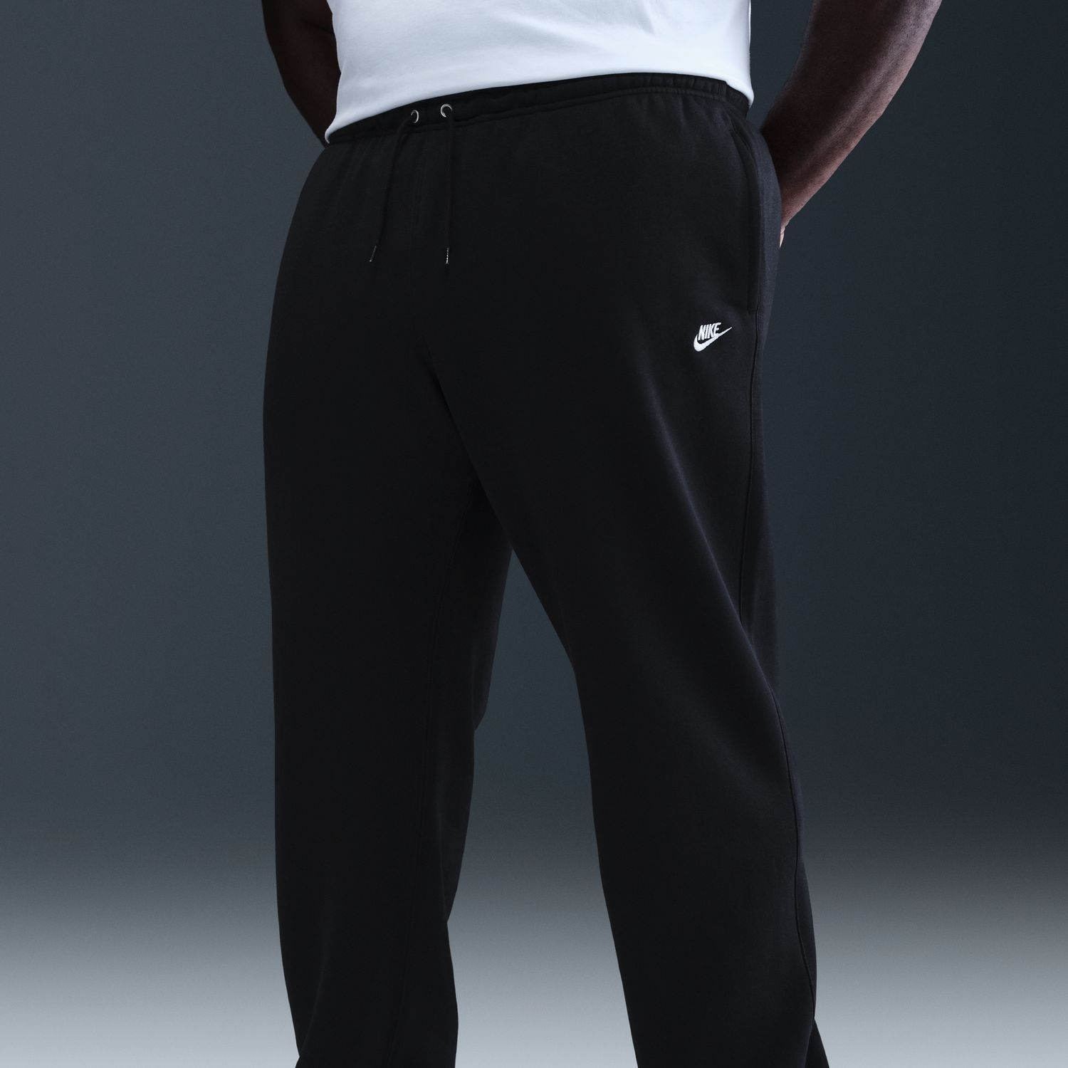 nike open hem sweatpants mens