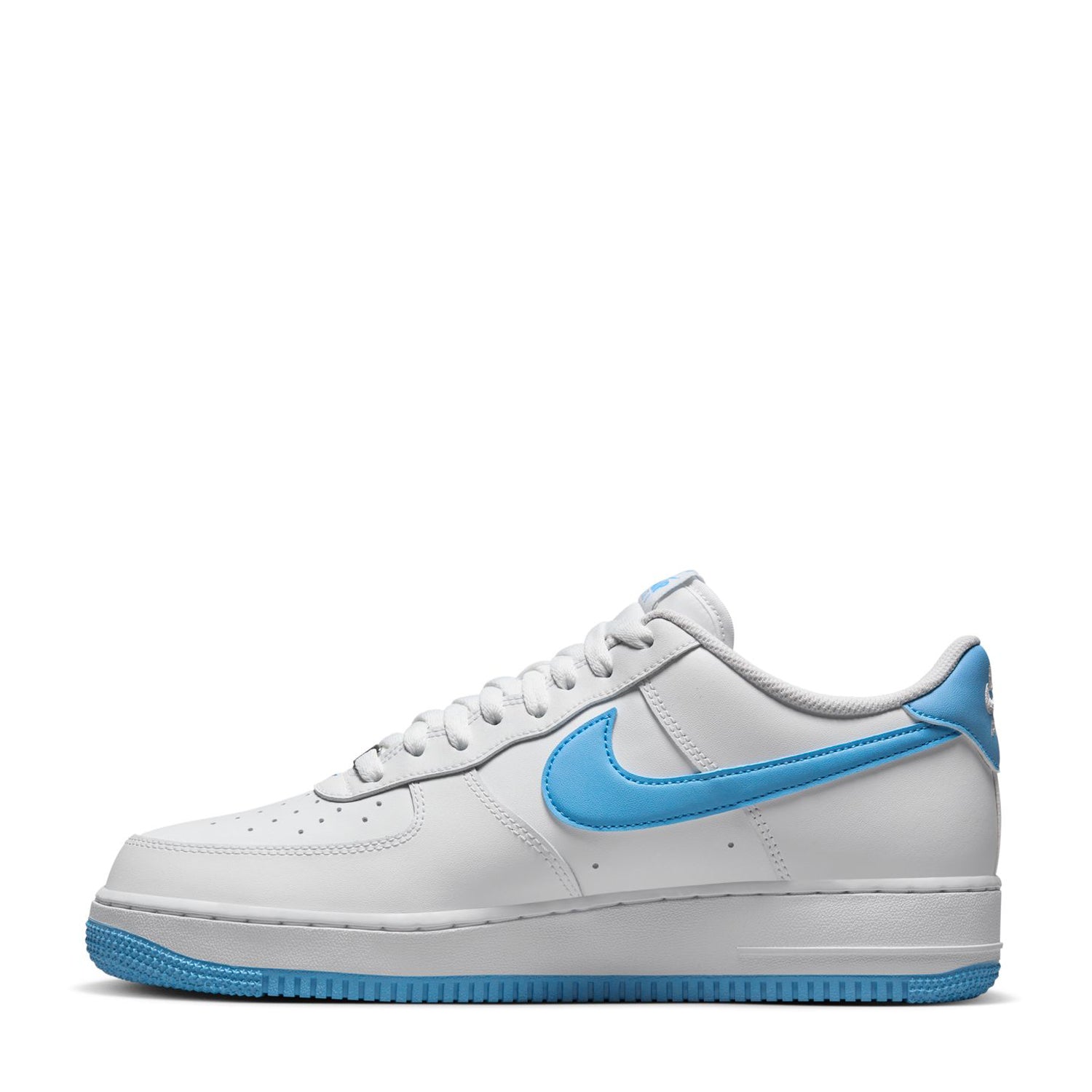 Men s Nike Air Force 1 07 White Aquarius Blue White 8.5