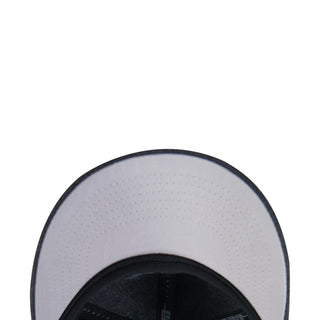 Light inner crown lining with perforated mesh for a strapback cap