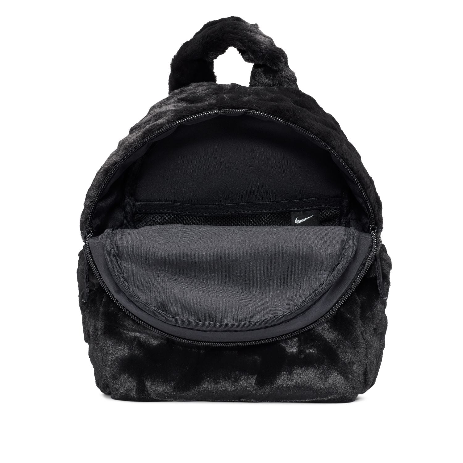 Nike Sportswear Futura Black Faux Fur Mini Backpack Nike Sportswear Futura Black Faux Fur Mini Backpack