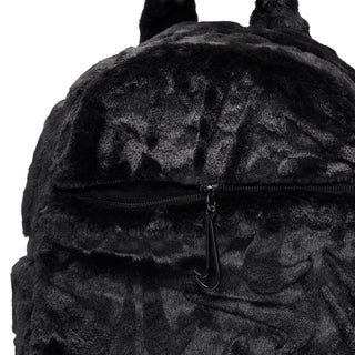 Nike Faux Fur Mini Backpack | Black/Metallic Black