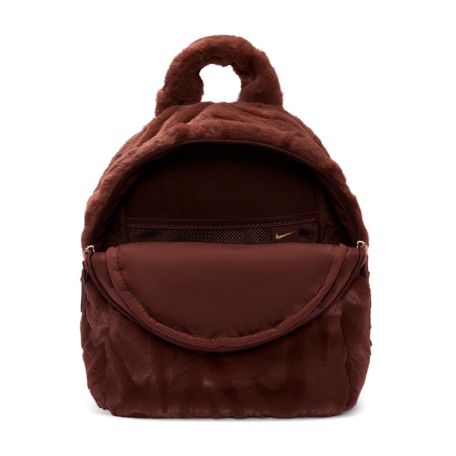 Nike Faux Fur Mini Backpack | Fauna Brown/Metallic Rose Gold | ShopWSS Nike Faux Fur Mini Backpack | Fauna Brown/Metallic Rose Gold | ShopWSS