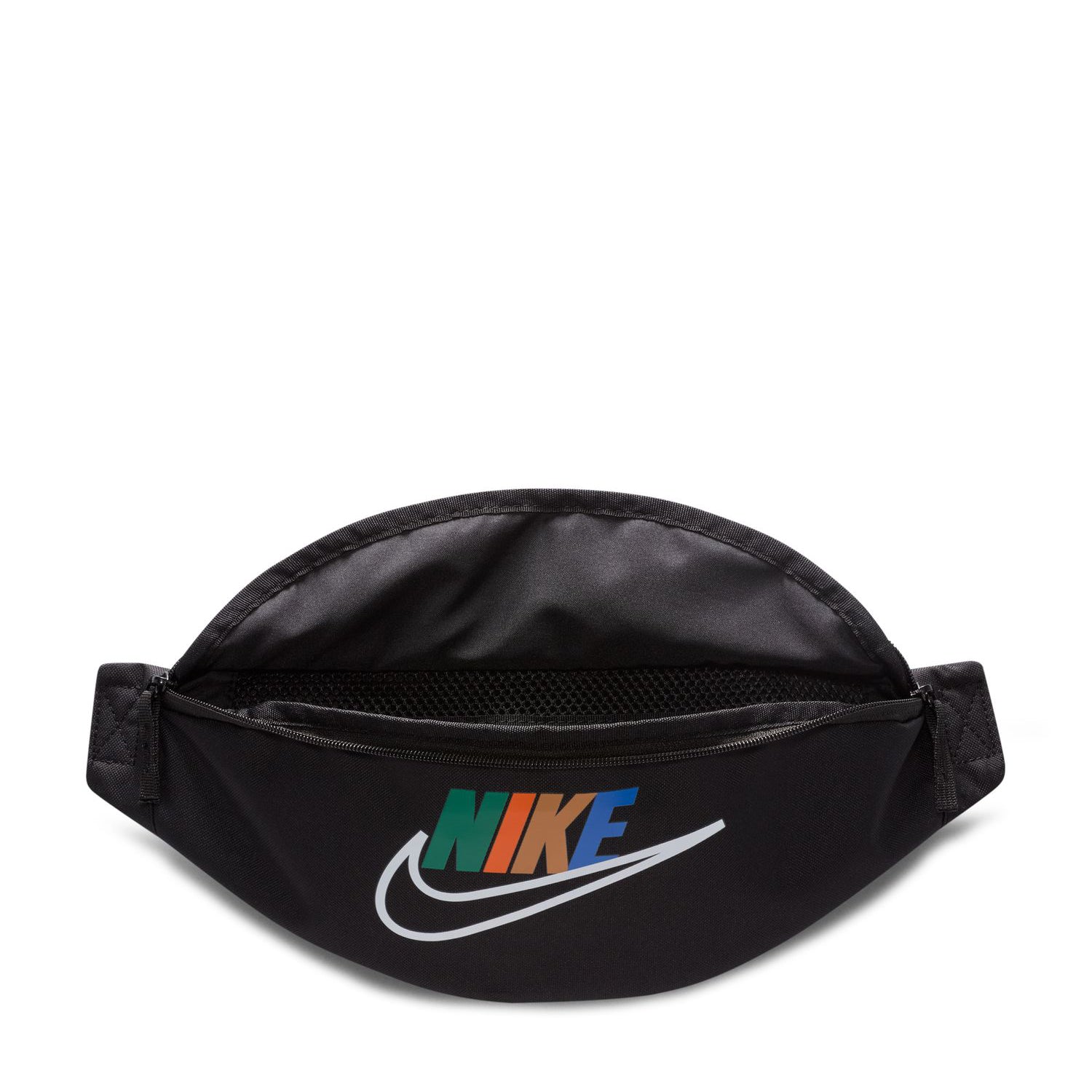 nike black heritage hip pack