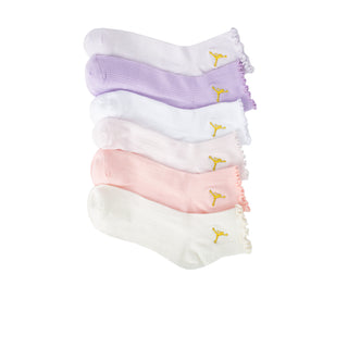 6 Pack Medium Lettuce Edge Ankle