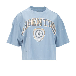 Argentina Rhinestone Tee - Womens