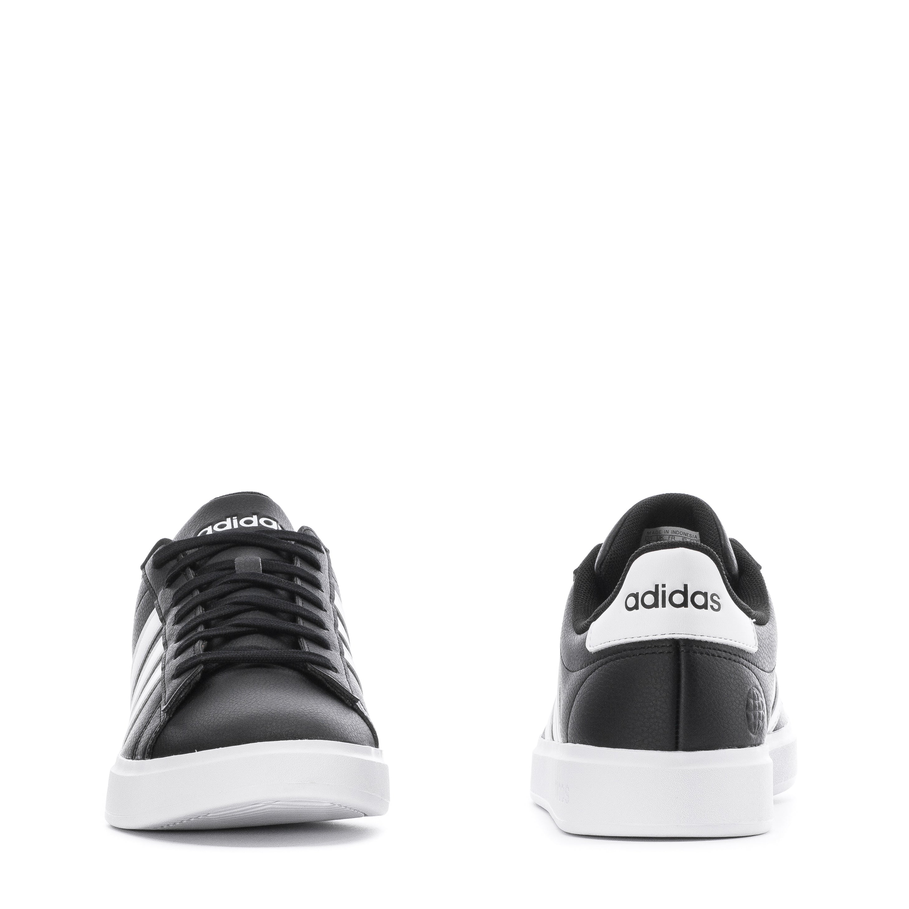 adidas Men's Grand Court 2.0 Sneakers | Black/White | Size 10 adidas Men's Grand Court 2.0 Sneakers | Black/White | Size 10