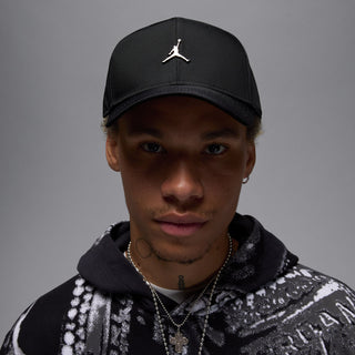 Jordan Rise Cap Structured Curved Bill Metal Jumpman Strapback