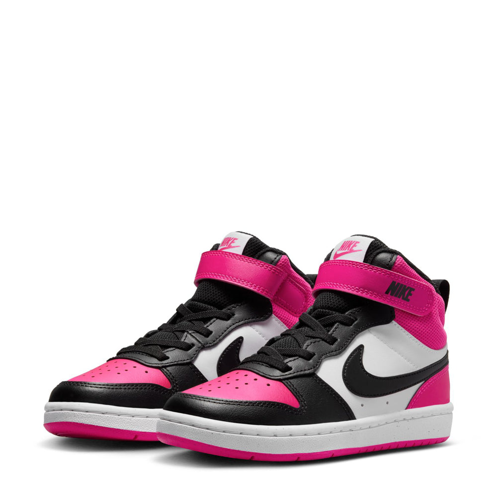 High Top Court Borough Black And Pink Nike Sneakers Nike Court
