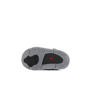 Toddler basketball sneakers outsole, gray tread with red Jumpman logo