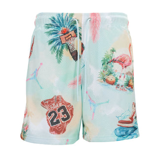 MJ Summer AOP Mesh Short