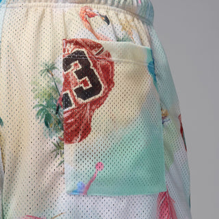 MJ Summer AOP Mesh Short