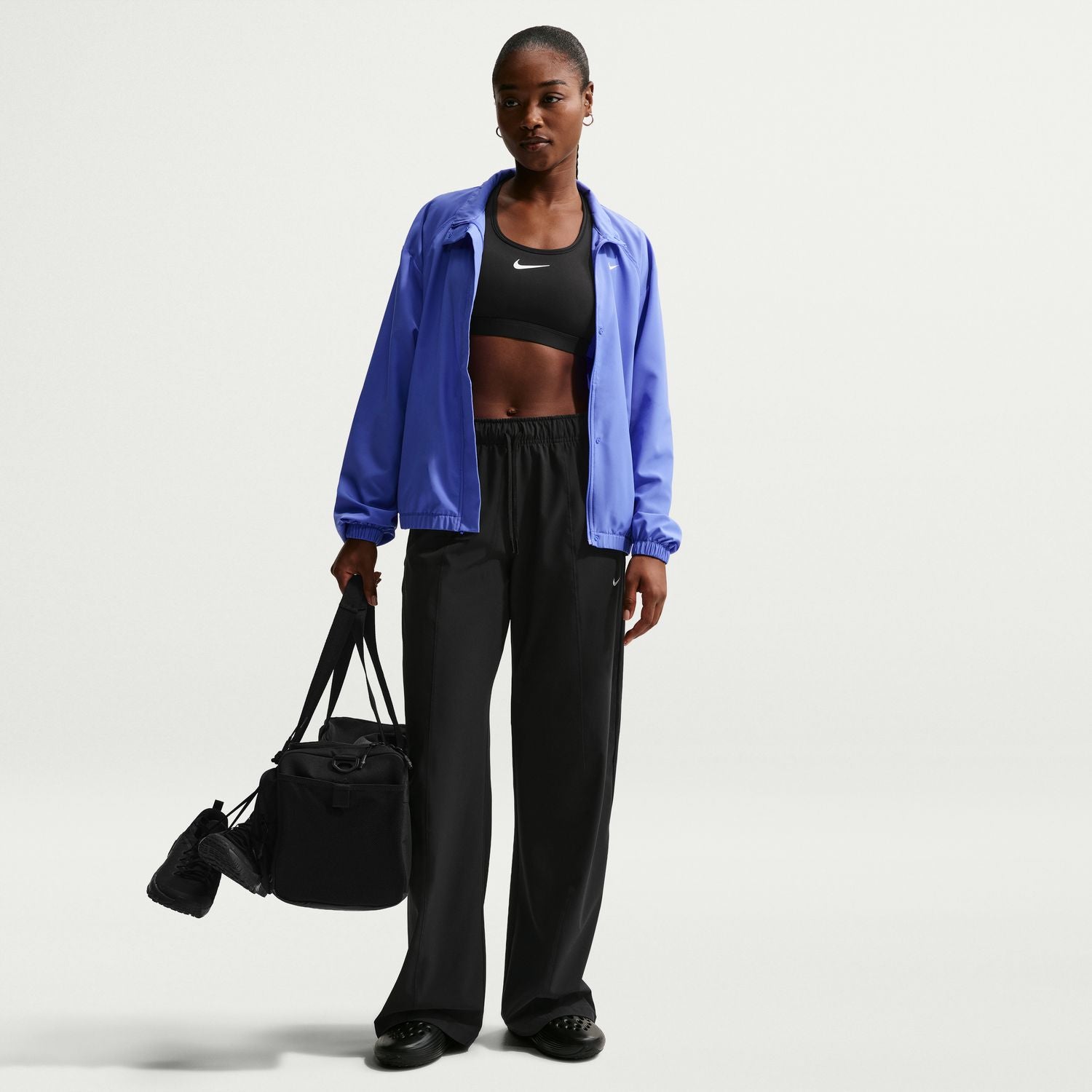 Nike Dri Fit Woven Jacket | Women's | Sapphire/White | ShopWSS