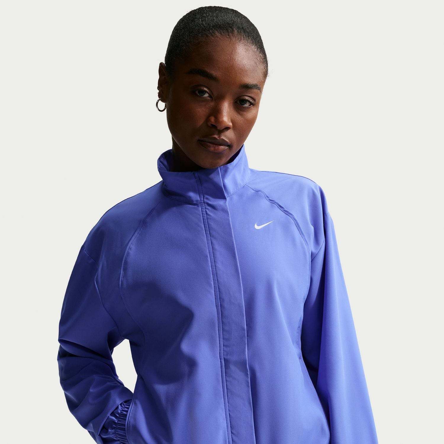 Nike Dri Fit Woven Jacket | Women's | Sapphire/White | ShopWSS