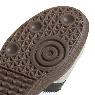 Kids' adidas Samba rubber outsole with textured traction pods in brown
