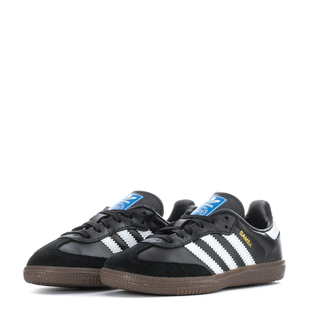 adidas Kids' Preschool Samba OG Shoes, Size 3, Black/White/Gum adidas Kids' Preschool Samba OG Shoes, Size 3, Black/White/Gum