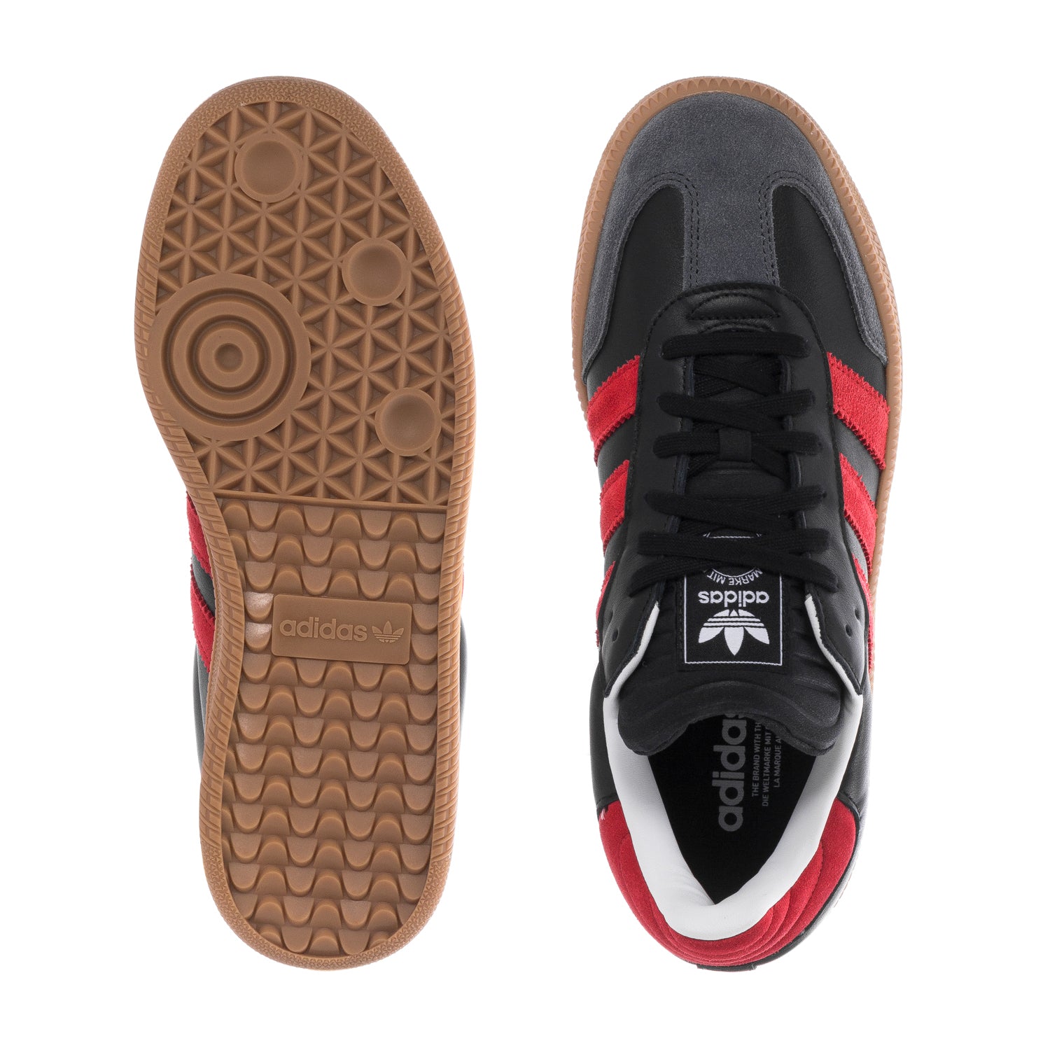 Adidas Samba XLG | Men's | Black/Better Scarlet/Carbon/Gum | ShopWSS Adidas Samba XLG | Men's | Black/Better Scarlet/Carbon/Gum | ShopWSS