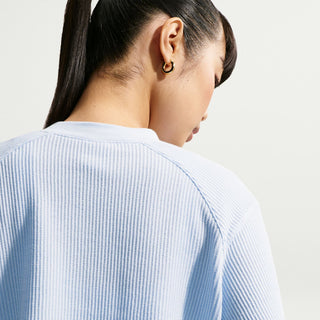 Chill Knit Waffle LS Top - Womens