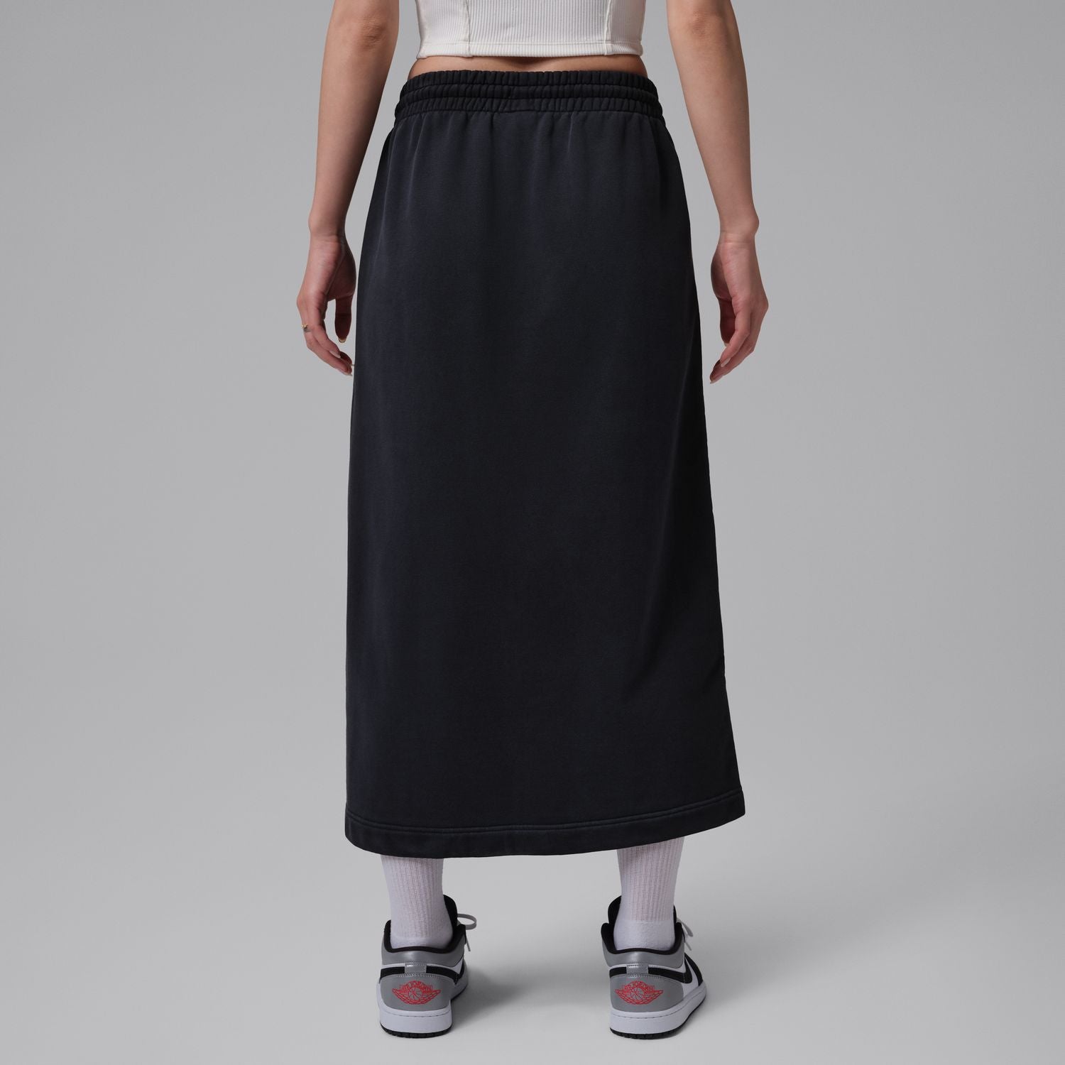 Jordan Flight Maxi Skirt | Women's | Black/ Smoke Grey | ShopWSS