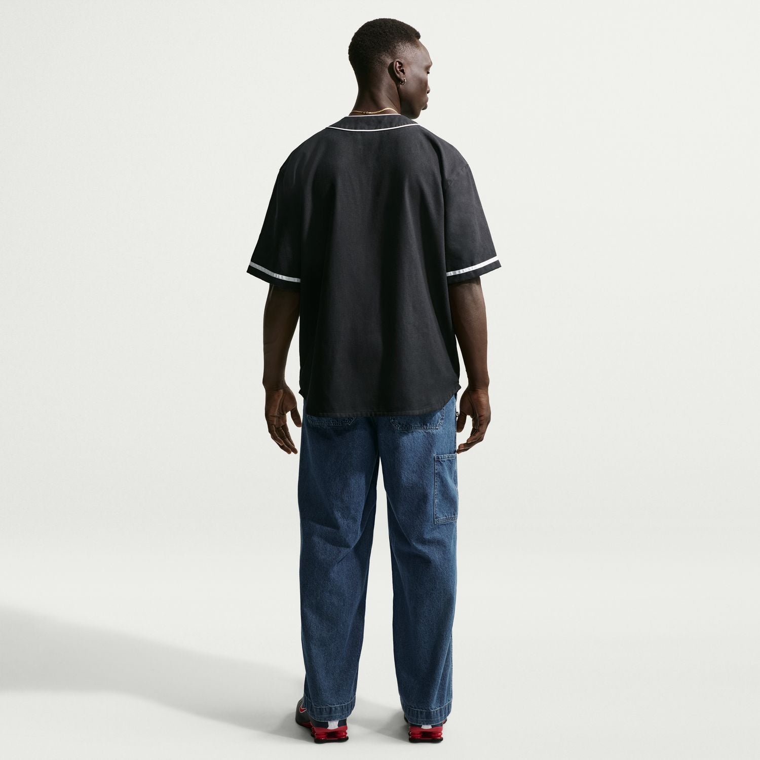 Nike Vintage Baseball Top | Men's | Black/White | ShopWSS