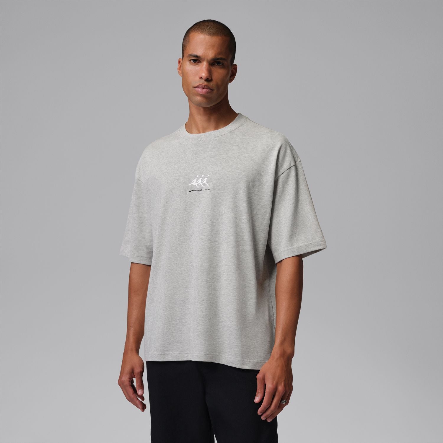 Jordan MJ Graphic Oversized Crew | Men's | Grey Heather | ShopWSS