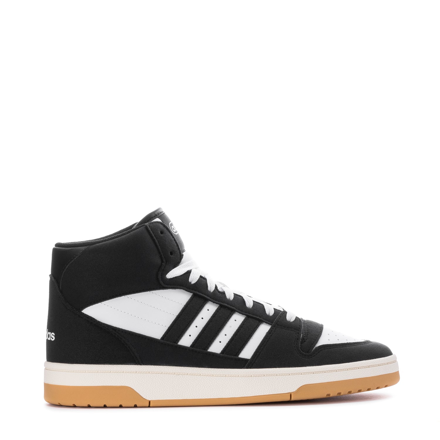 Adidas Men s Break Start Mid Top Sneakers Black White Gum Size 12