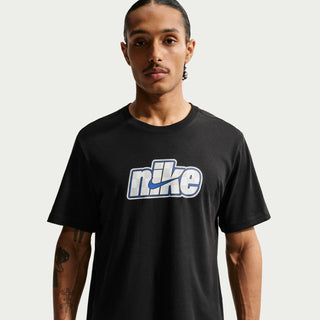 Men's black sport t-shirt, crew neck, Nike logo on chest