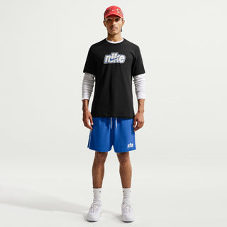 Men's black sport t-shirt with Nike logo, crew neck