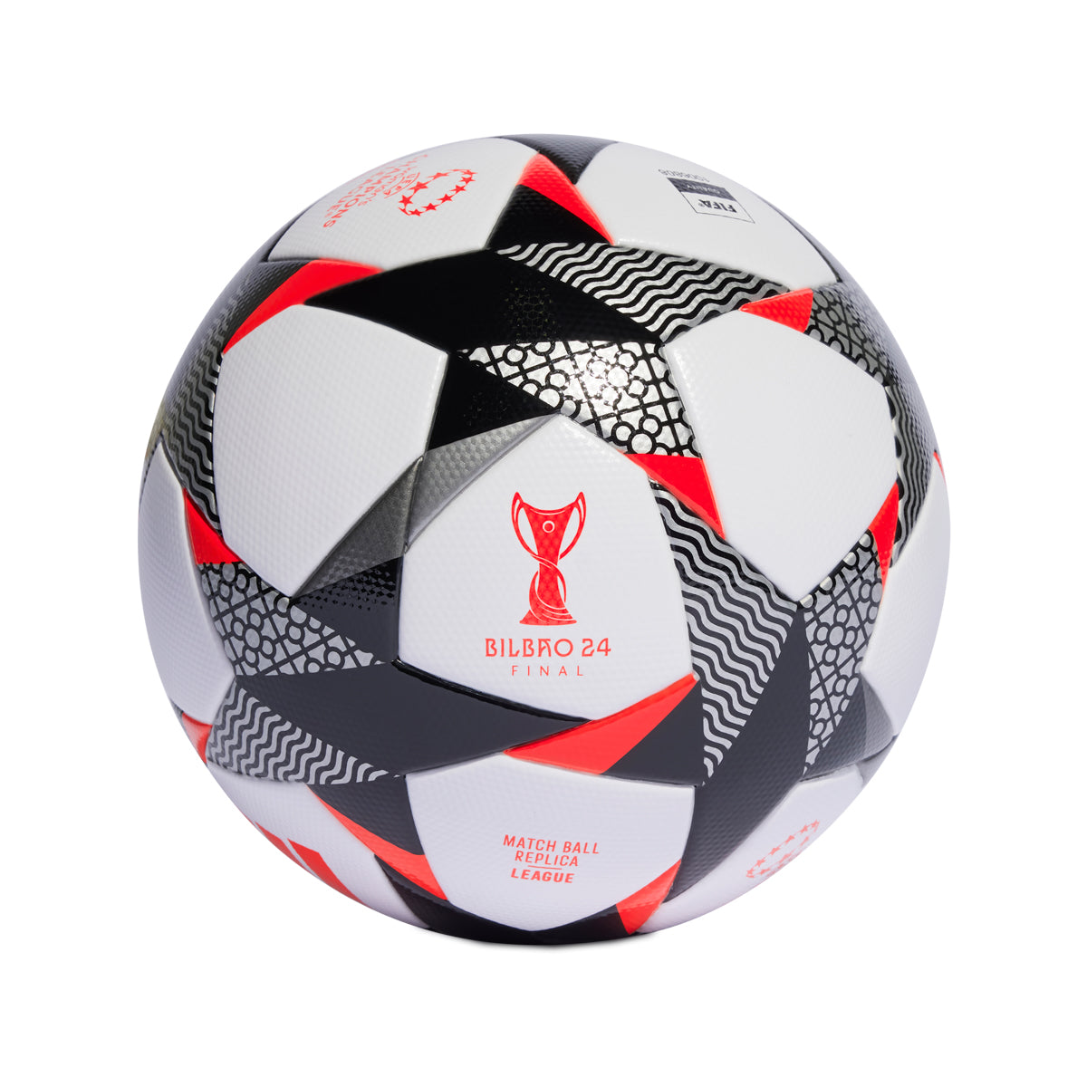 Adidas Women s UCL 23 24 League Ball WHITE BLACK ORANGE