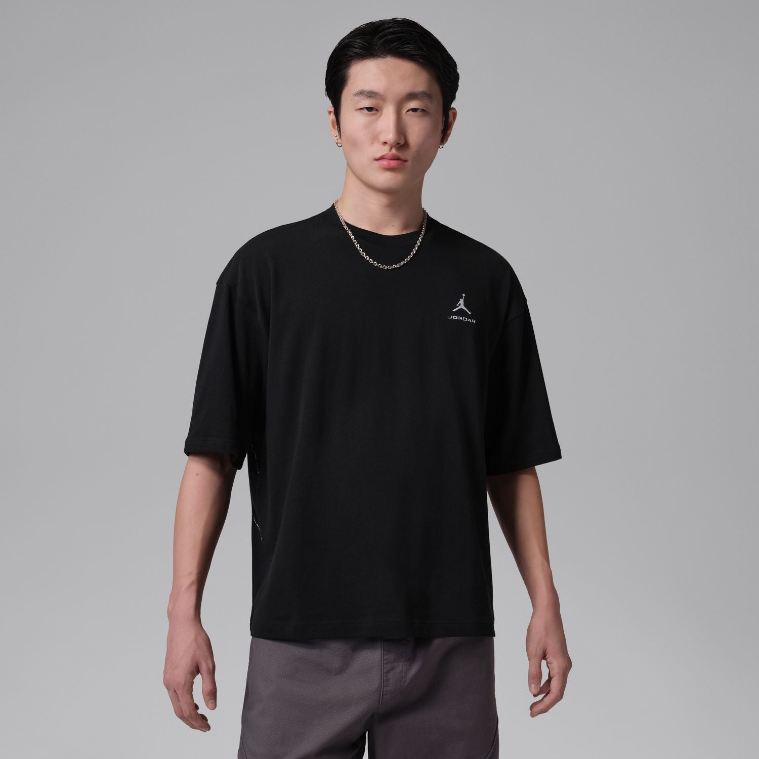 Jordan MJ Oversized SS Bcat Crew | Men's | Black | ShopWSS