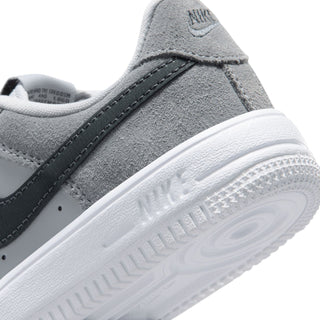 Kids Nike Air Force 1 lace-up sneaker in light smoke grey, stitched side panel