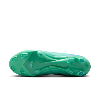 Men's soccer cleat outsole, bright green FG/MG studs with molded tread