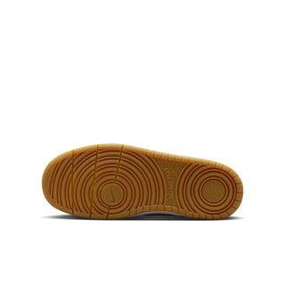 Youth sneaker outsole, gum rubber sole with circular traction pattern