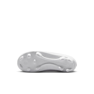 Kids white cleat outsole with molded conical studs for firm ground traction