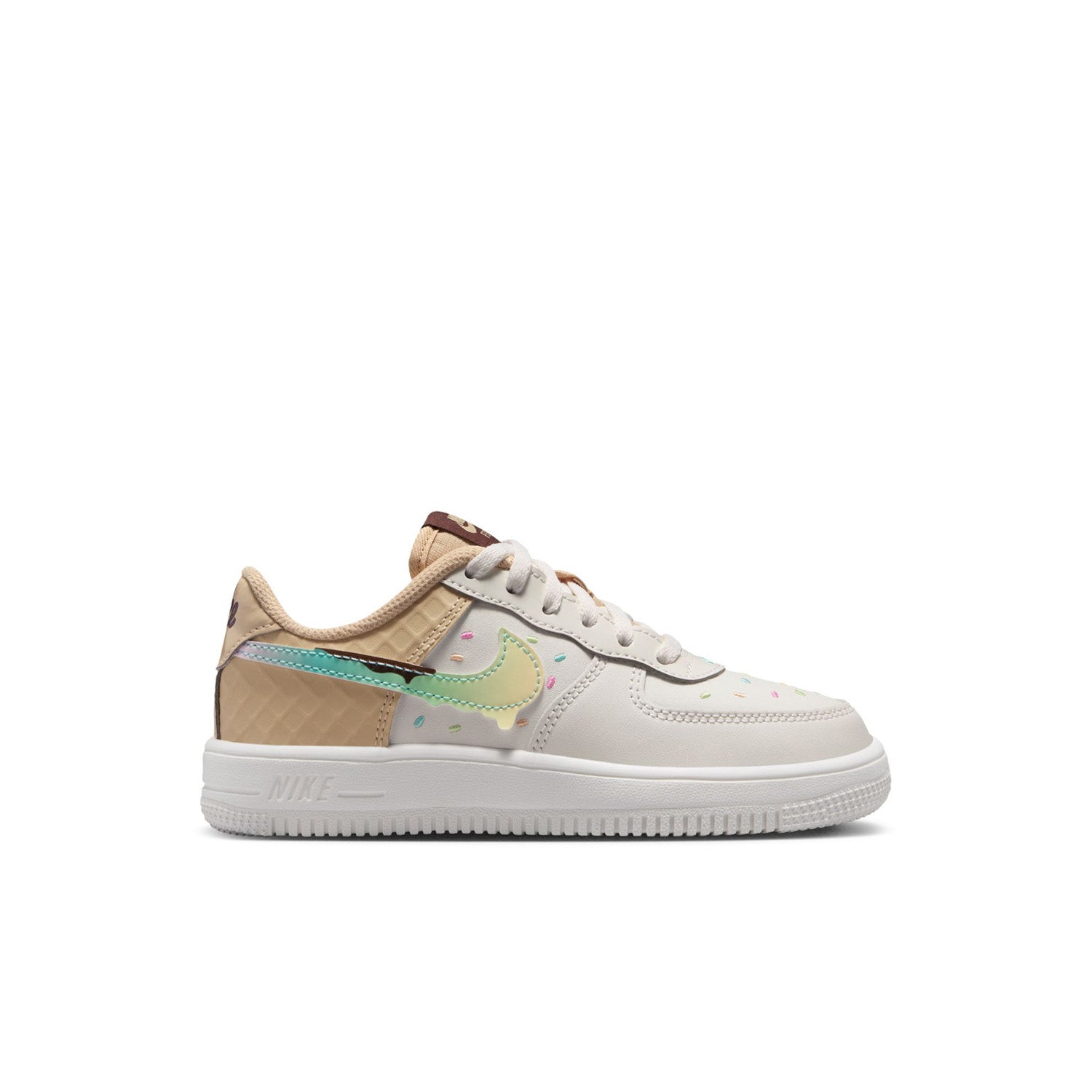 Nike Air Force 1 | Kids | (Ice Cream) Sail/Multi Color/Seasame/Bleached Turq
