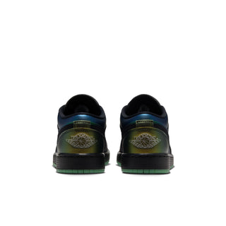 Youth AJ 1 Low SE sneakers with branded heel and multicolor upper detailing