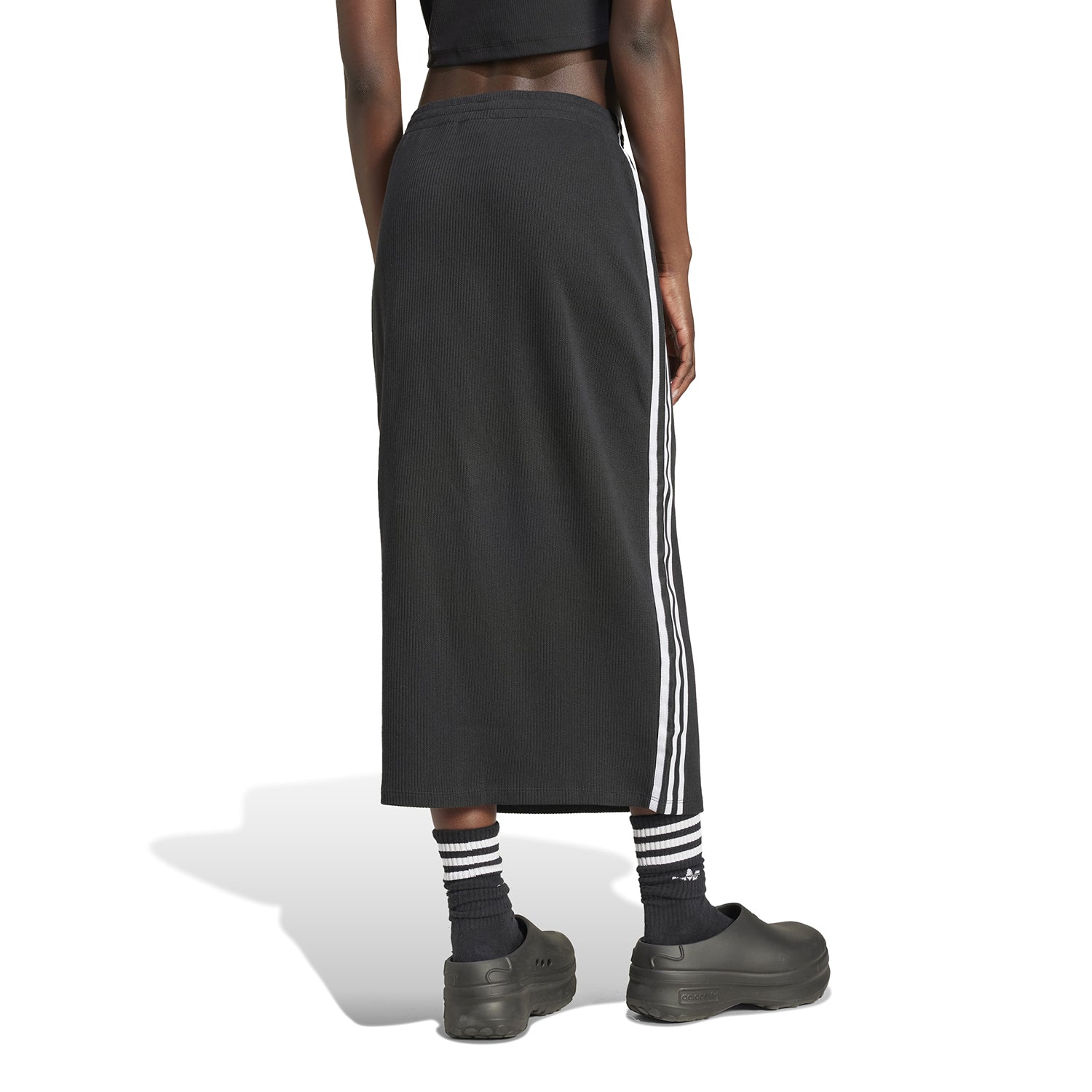 adidas originals smocked skirt 在庫僅少 adidas Originals smocked skirt in black | ASOS
