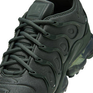 Men's Air VaporMax Plus sneakers, dark camo green knit upper with lace and overlay