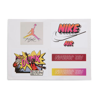 Men's Retro 4 shoe box with colorful graphics and NIKE AIR logo