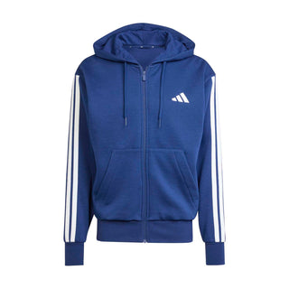 Essentials 3 Stripes Fleece FZ Hoody -Mens