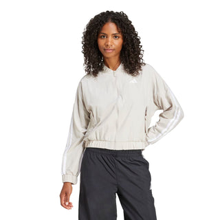 Essentials 3-Stripe Woven Bomber Jacket - Womens