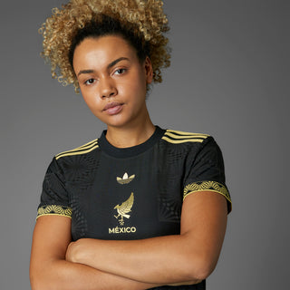 Mexico Black Gold Jersey - Womens