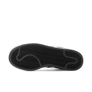 Women’s adidas Superstar II outsole with textured traction pattern in black