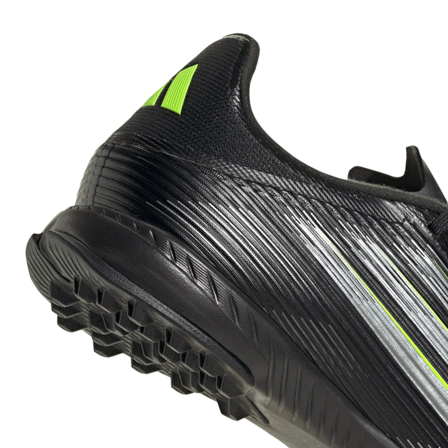 Adidas F50 League TF | Men's | Black/Iron Met/Lucid Lemon | ShopWSS