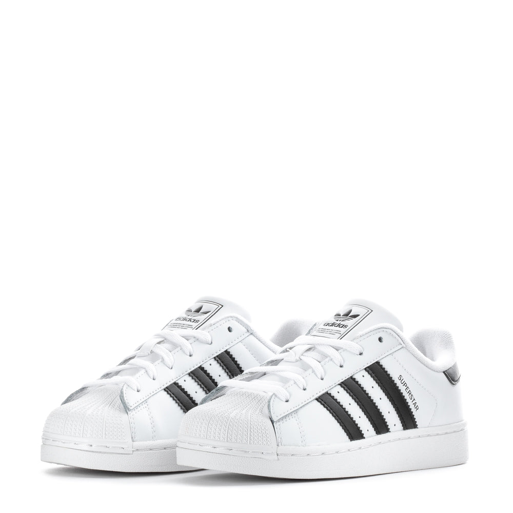 adidas Kids' Preschool Superstar II Shoes, Size 2, White/Black adidas Kids' Preschool Superstar II Shoes, Size 2, White/Black