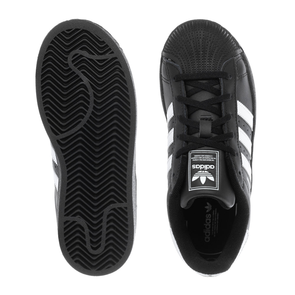 adidas Kids' Preschool Superstar II Shoes, Size 1, Black/White adidas Kids' Preschool Superstar II Shoes, Size 1, Black/White