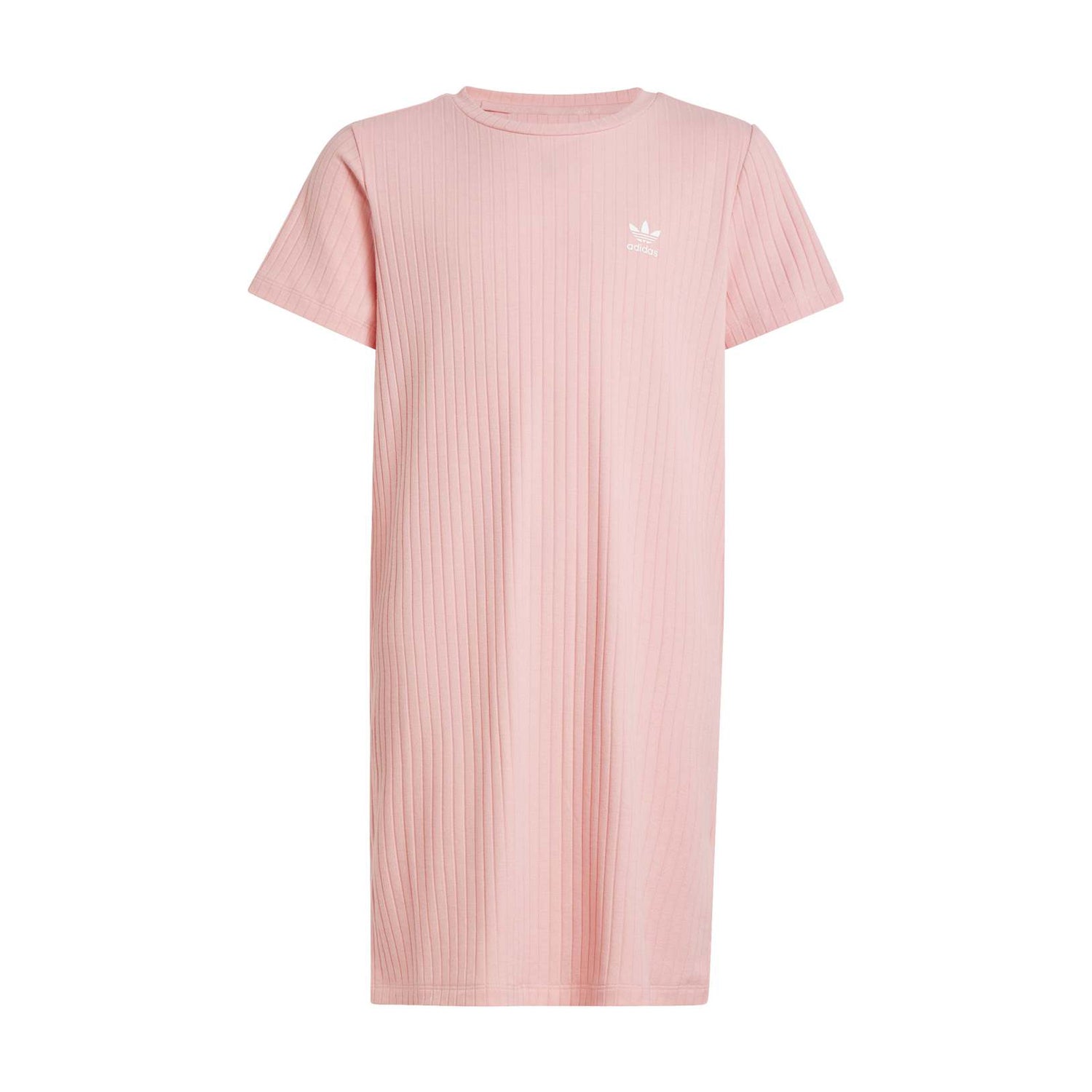 pink adidas dress adidas Girls Originals Rib Knit Dress