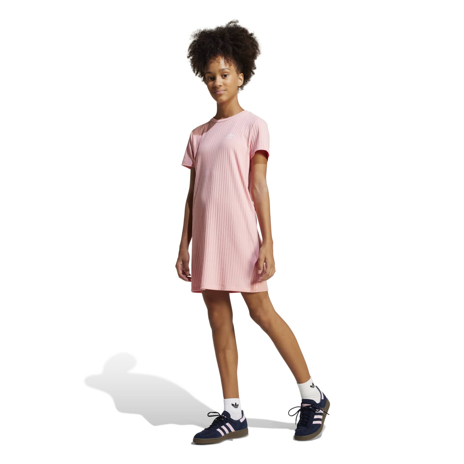 adidas Girls Originals Rib Knit Dress adidas Girls Originals Rib Knit Dress