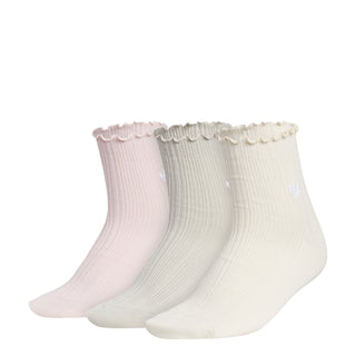 3 Pack Medium Originals Ruffle Quarter